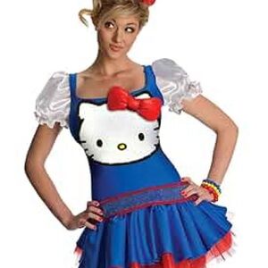 Spirit Hello Kitty Blue and Red Costume teen medium can fit woman’s large